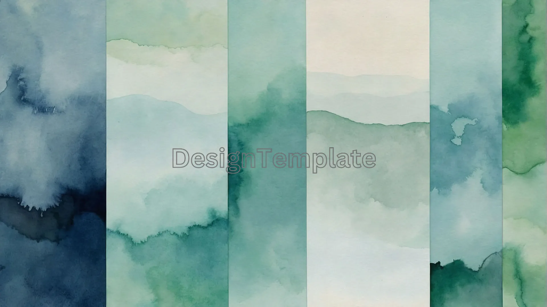 Soft Tones Abstract Watercolor Background with Calm Colors